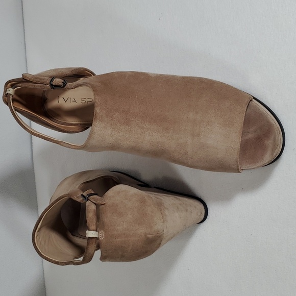 VIA SPIGA suede peep toe platform size 11 - Picture 6 of 7